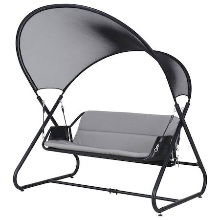 Deko Living Outdoor Patio Swing Chair with Canopy COP20204